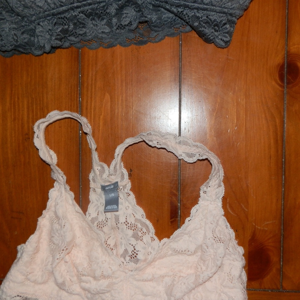 Two Aerie bralettes size Large